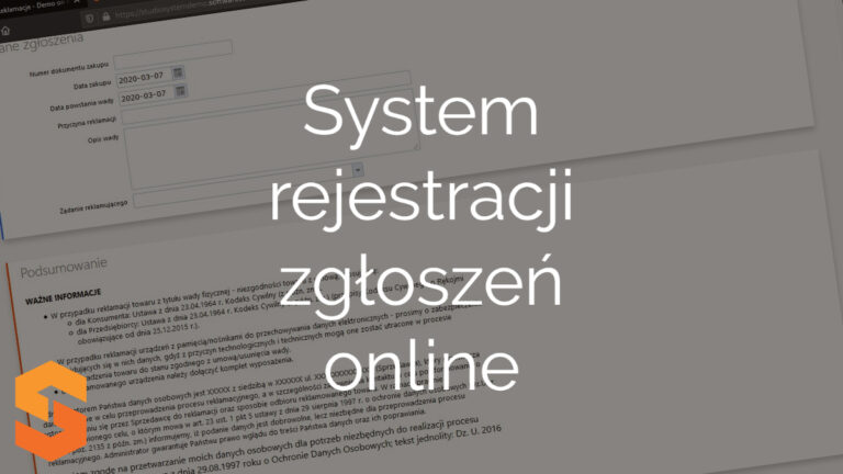 System rejestracji zgłoszeń online